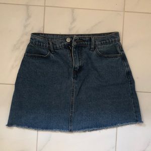 denim/jean skirt